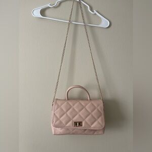 Elegant Pink Quilted Handbag